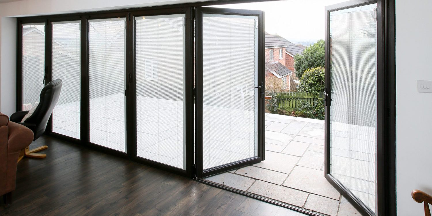 Aluminium bifold doors for a home in Oxford.